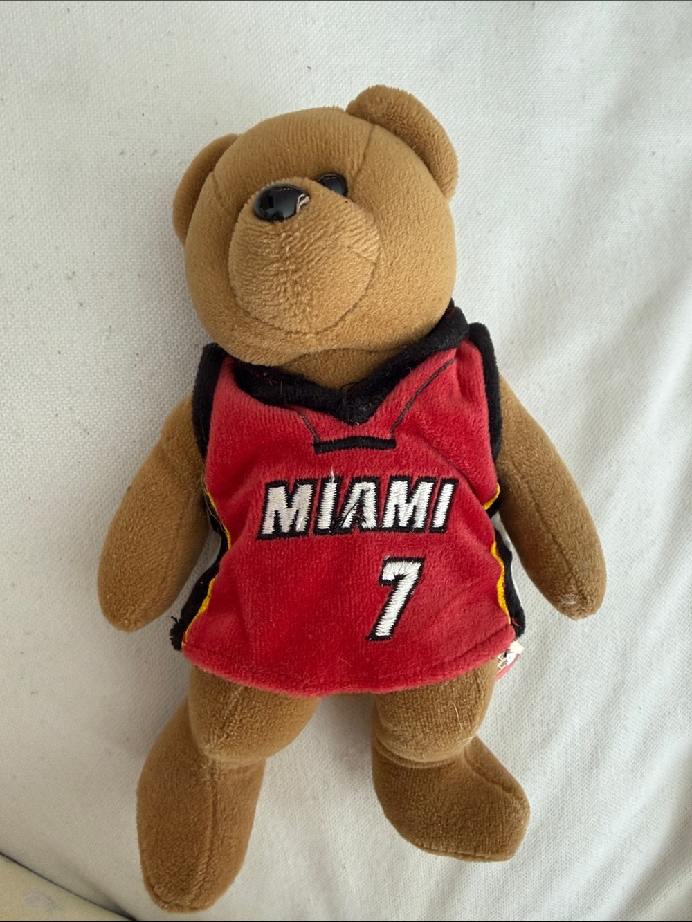 NBA Miami Red #7 Brown Plush Bear